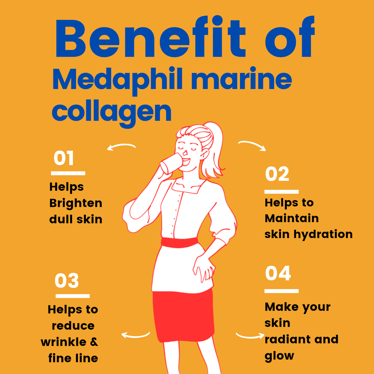 Medaphil Hydrolyzed Marine Collagen Supplement 240 g✔️